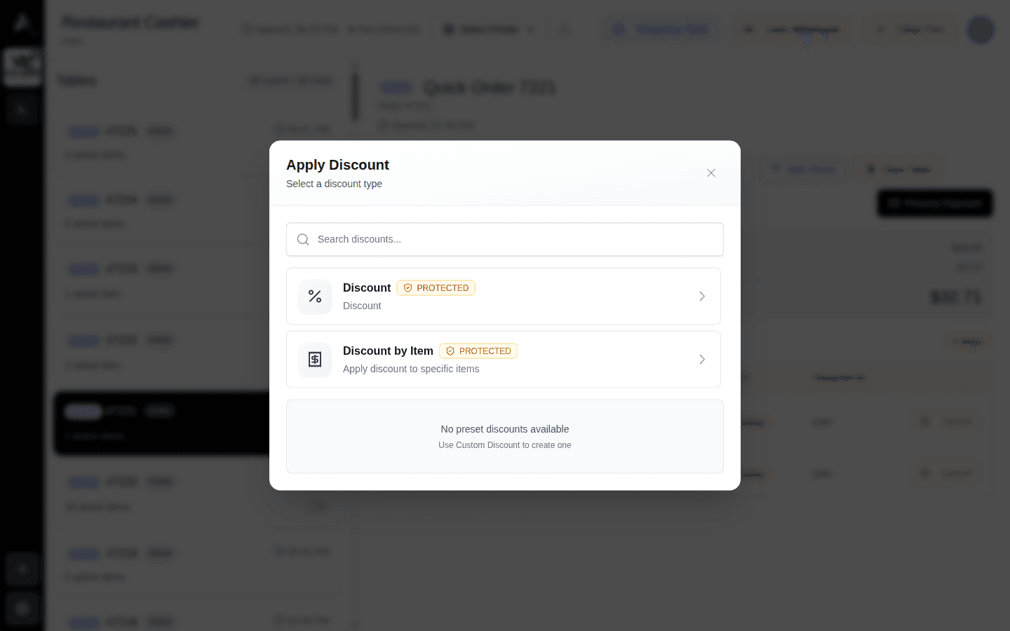 Modal Apply Discount