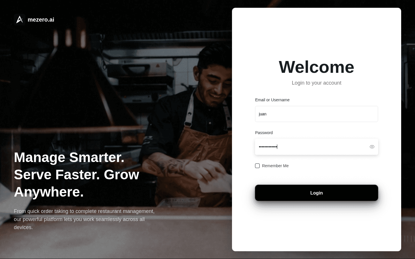Formulario de login con credenciales capturadas